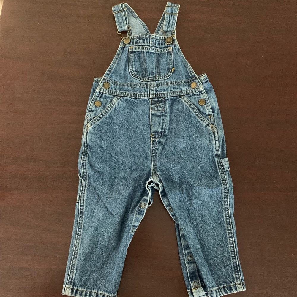 18 months denim overalls